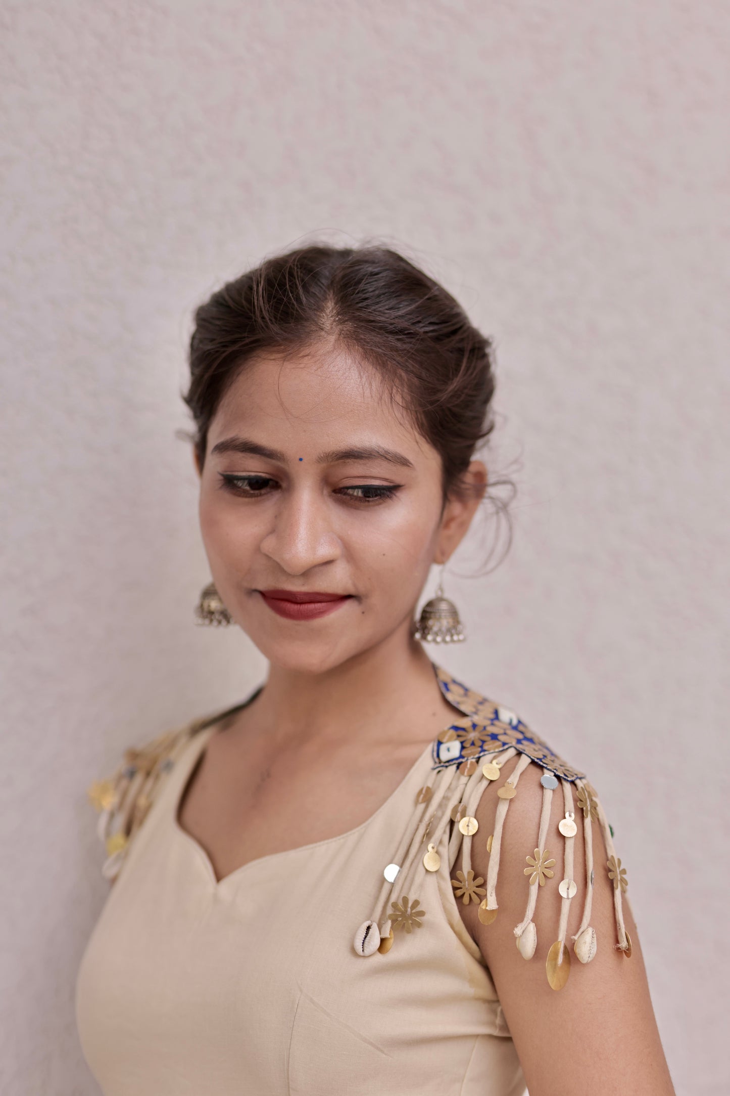 Miraya Lehenga Set – Blue & Beige