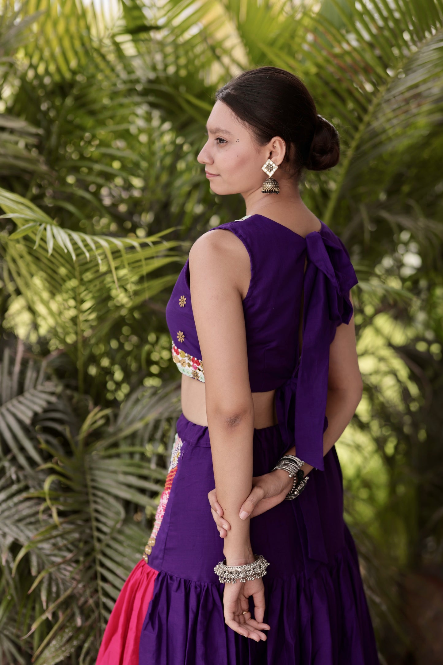 Raas Lehenga Set – Purple & Pink