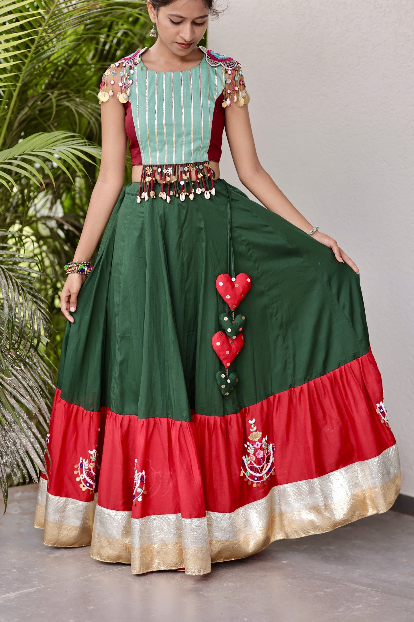Rangrez Lehenga - Green