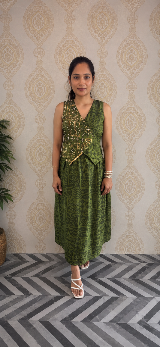 Aadya - Vest Skirt Coords