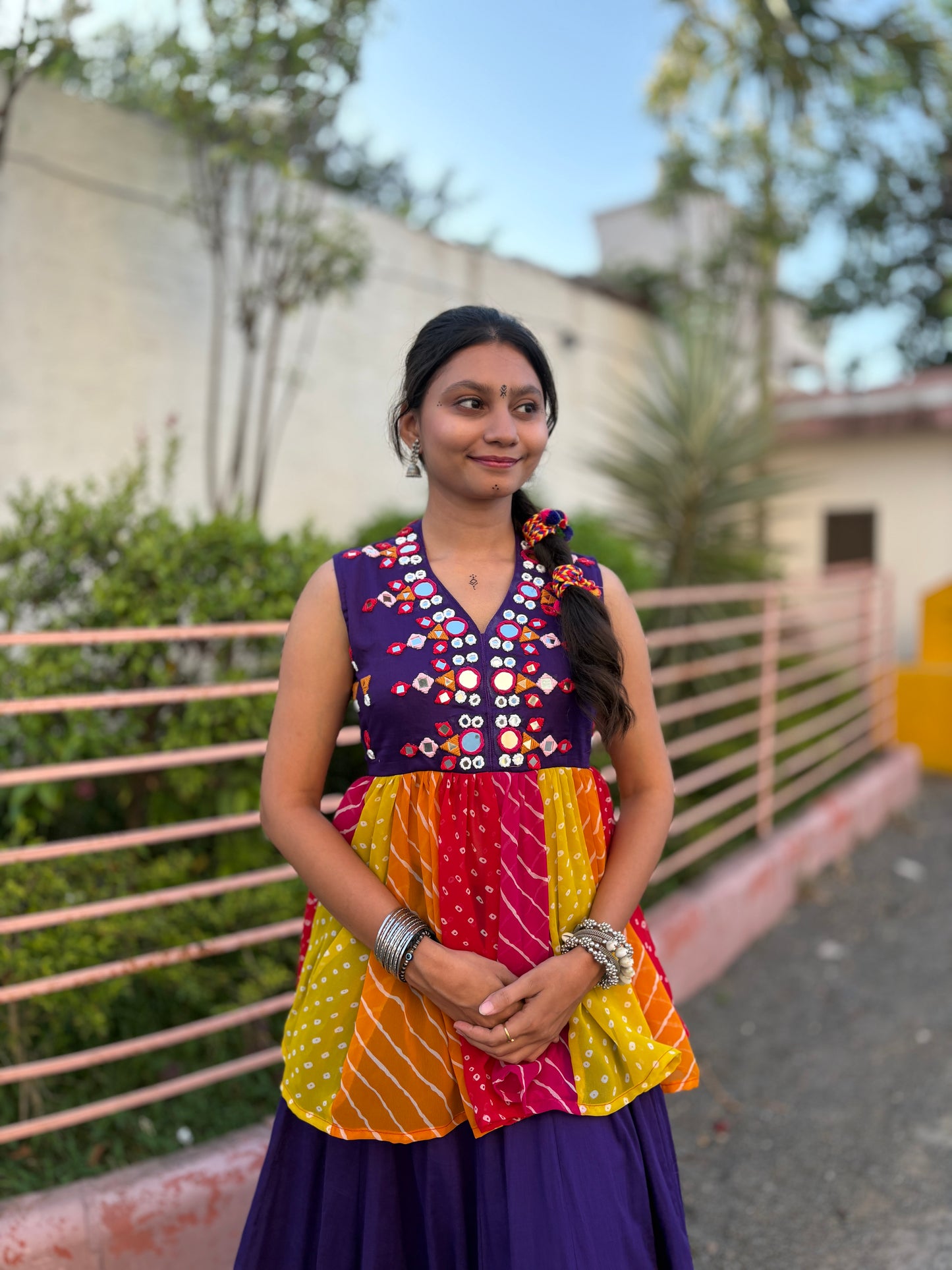 Rangrasiya - Purple Yoke Kediyu