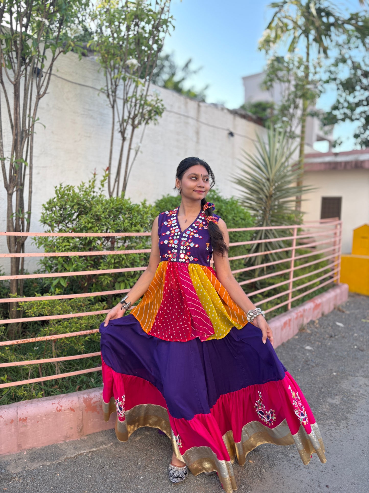 Rangrasiya - Purple Yoke Kediyu