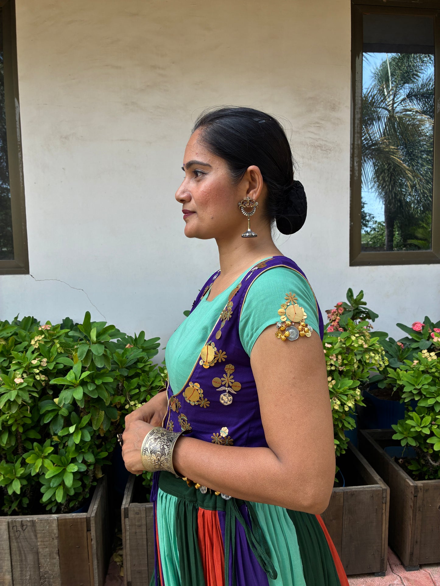 Nandini - Multilayer Lehenga, Blouse Koti Set